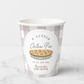 Kleine Süsse Pie Erntedank Babydusche Pappbecher (Vorderseite)