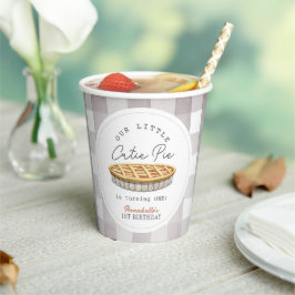 Kleine Süsse Pie Erntedank Weiß Geburtstag Pappbecher