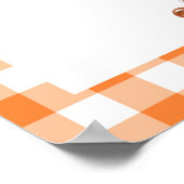 Kleine Süsse Pie Fall Baby Dusche Begrüßungszeiche Poster (Ecke)