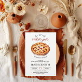 Kleine Süsse Pie Fall Babydusche Einladung