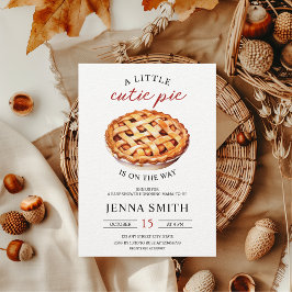 Kleine Süsse Pie Fall Babydusche Einladung