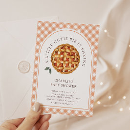 Kleine Süsse Pie Fall Babydusche Einladung