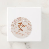 Kleine Süsse Pie Fall Babydusche rund Geschenkanhänger (Beispiel)