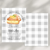 Kleine Süsse Pie Fall Gingham Kariert Baby Dusche Einladung