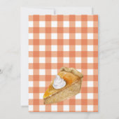 Kleine Süsse Pie Fall Girl Babydusche Einladung (Rückseite)