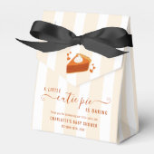 Kleine Süsse Pie Fall Stripes Pumpkin Baby Dusche Geschenkschachtel (Vorderseite)
