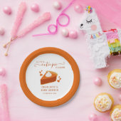 Kleine Süsse Pie Fall Stripes Pumpkin Baby Dusche Pappteller (Party)