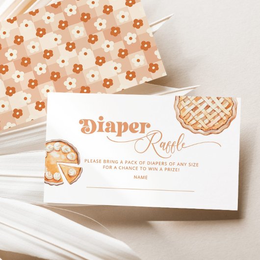 Kleine Süsse-Pie-Floral-Windel-Gewinnspiel Begleitkarte