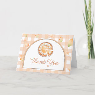 Kleine Süsse Pie Gingham Baby Dusche Danke Auto