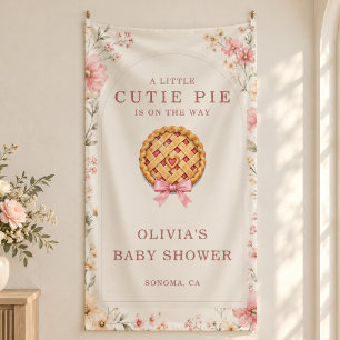 Kleine Süße Pie Herbst-Blumen-Baby-Party-Willkomme Banner