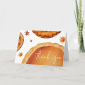 Kleine Süsse Pie Herbstdusche Dankeskarte (Vorderseite)