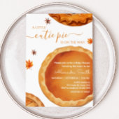 Kleine Süsse Pie Herbstdusche Einladung