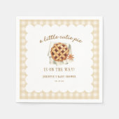 Kleine Süsse Pie ist unterwegs Babydusche Serviette (Vorderseite)