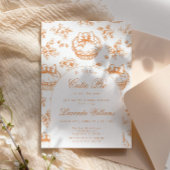 Kleine Süsse Pie moderne Toilettenwaage Babydusche Einladung