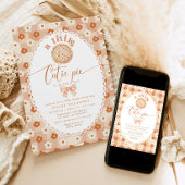 Kleine Süsse Pie Niedliche Vintage Spitzen Babydus Einladung