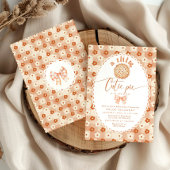 Kleine Süsse Pie Niedliche Vintage Spitzen Babydus Einladung