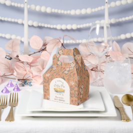 Kleine Süsse Pie Orange Floral Baby Dusche Geschenkschachtel