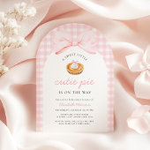Kleine Süsse Pie Pink Babydusche Einladung