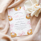 Kleine Süsse Pie Pink Bow Babydusche Einladung