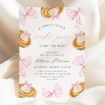 Kleine Süsse Pie Pink Bow Babydusche