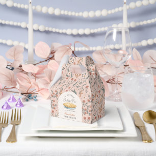 Kleine Süsse Pie Pink Floral Baby Dusche Geschenkschachtel