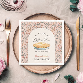 Kleine Süsse Pie Pink Floral Baby Dusche Serviette