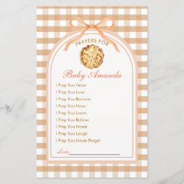 Kleine Süsse Pie Prayer Card 1. Geburtstag