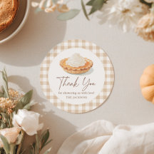 Kleine Süsse Pie Rustic Fall Baby Dusche