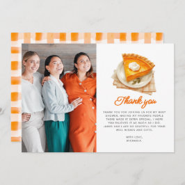 Kleine Süsse Pie Rustic Watercolor Babydusche Dankeskarte