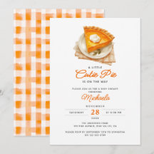 Kleine Süsse Pie Rustic Watercolor Babydusche
