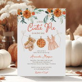 Kleine Süsse Pie Teddy Bear Fall Girl Babydusche Einladung