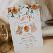 Kleine Süsse Pie Teddy Bear Fall Girl Babydusche Einladung