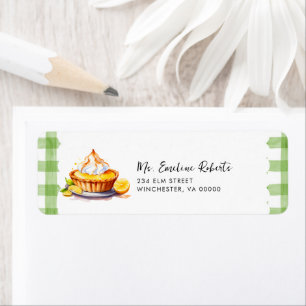 Kleine Süsse Pie Watercolor Gingham Baby Dusche