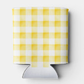 Kleine Süsse Pie Yellow Gingham Kariert Baby Dusch Dosenkühler (Rückseite)
