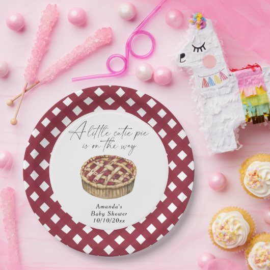 Kleine Süsse-Pieb-Dusche Pappteller (Party)