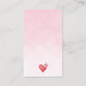 Kleine Süße Pink Diaper Raffle Begleitkarte (Rückseite)