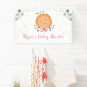 Kleine Süsse Pink Girl Babydusche Banner (Insitu)