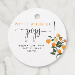 Kleine Süsse Pop es, wenn sie Pop Baby Dusche Favo Geschenkanhänger