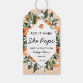 Kleine Süsse Pop Es, wenn sie Pop Champagner Flasc Geschenkanhänger (Vorderseite)