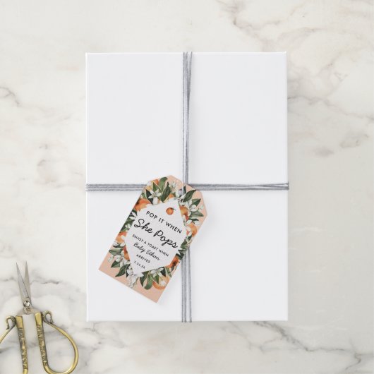 Kleine Süsse Pop Es, wenn sie Pop Champagner Flasc Geschenkanhänger (Mit Garn)