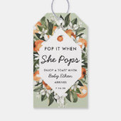 Kleine Süsse Pop Es, wenn sie Pop Champagner Flasc Geschenkanhänger (Rückseite)