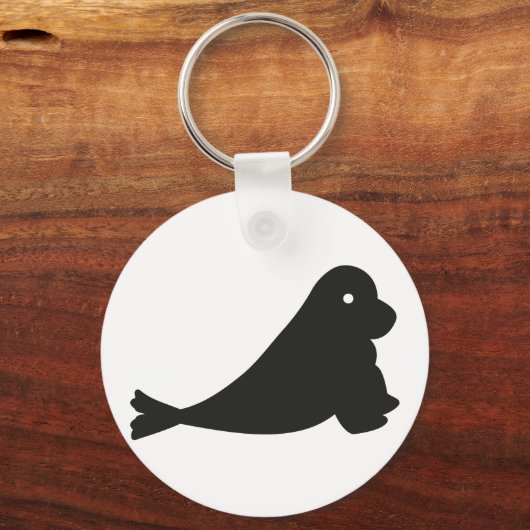 Kleine Süße Robbe Schlüsselanhänger (Vorderseite)