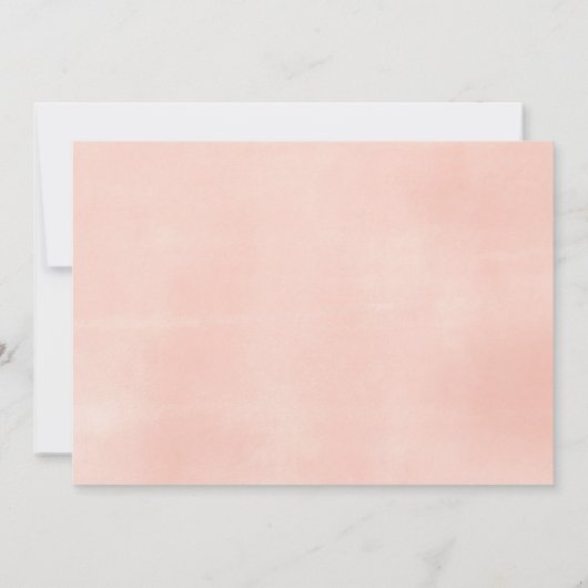 Kleine süße rosa goldene Bordeauxdusche Einladung (Rückseite)