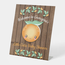 Kleine Süsse Rustikales Babyduschenschild Sockelschild