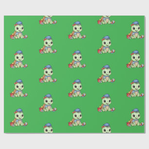 Kleine süße Schildkröte Geschenkpapier