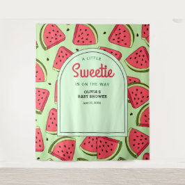 Kleine süße Sommer-Wassermelone-Babydusche Wandteppich