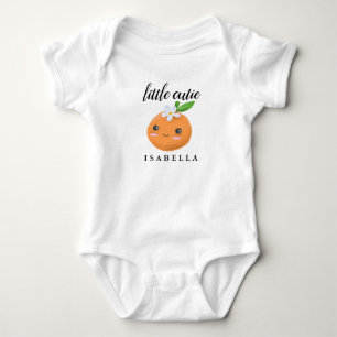 Kleine Süsse Süße Orange Fruit Girl Baby Strampler