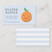 Kleine Süsse Thema Blue Baby Dusche Windeln Windel Begleitkarte (Vorne/Hinten)