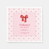 Kleine Süße Valentins Coquette Serviette (Vorderseite)