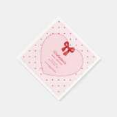 Kleine Süße Valentins-Schöne Serviette (Ecke)